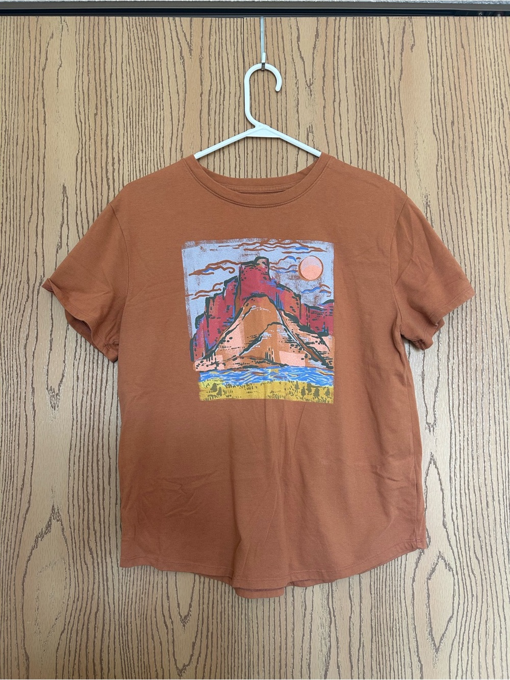 Sonoma Rust Orange Graphic Short Sleeve Tee